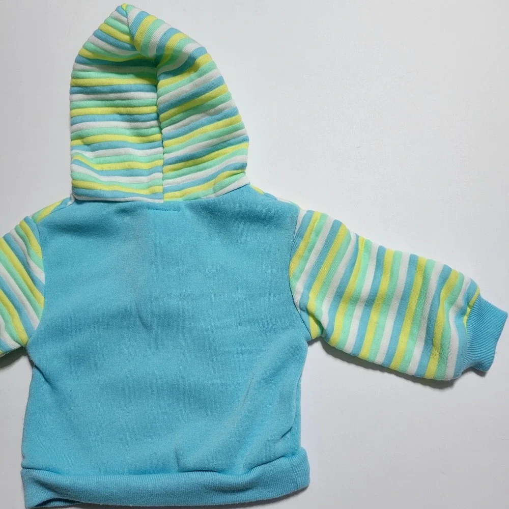 Vintage Disney Babies Bambi Collection Striped Fleece Set CATTON BROS 0-6 Months
